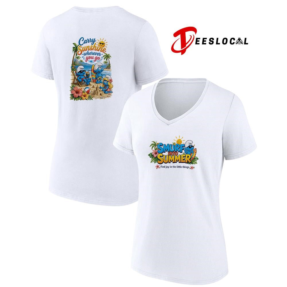 Smurf into summer find joy in the little things carry sunshine wherever you go shirt