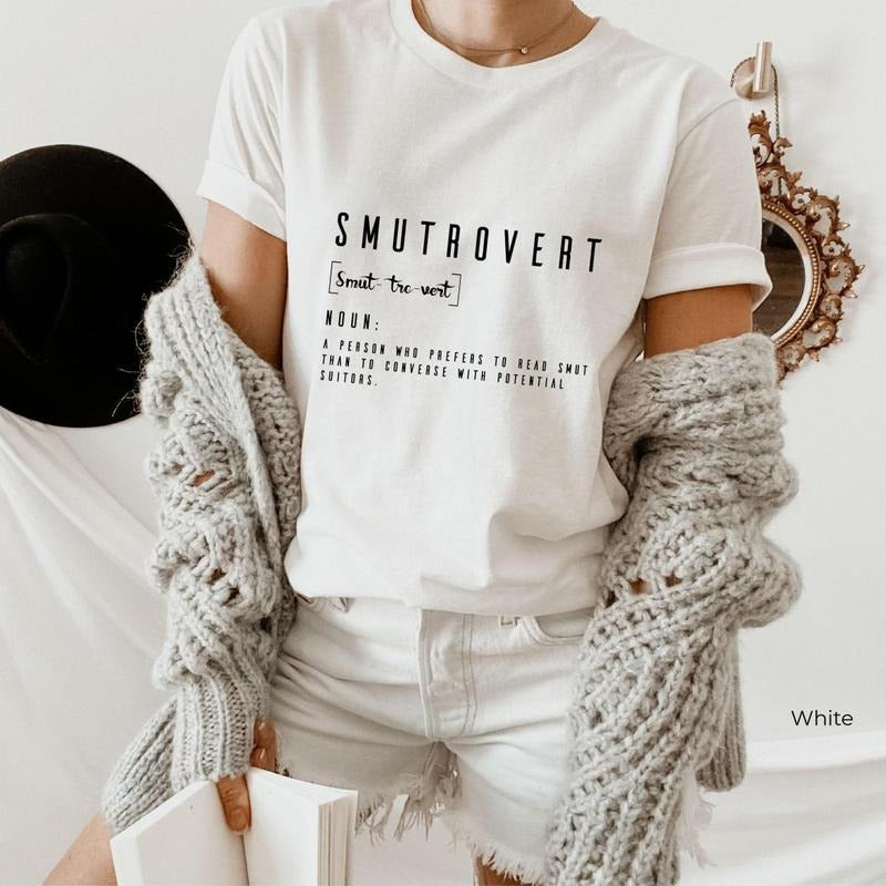 Smutrovert Smut Reader Funny Book Spicy Book Lover Dark Romance Shirt Bookish T-Shirts, Hoodie, Sweatshirt