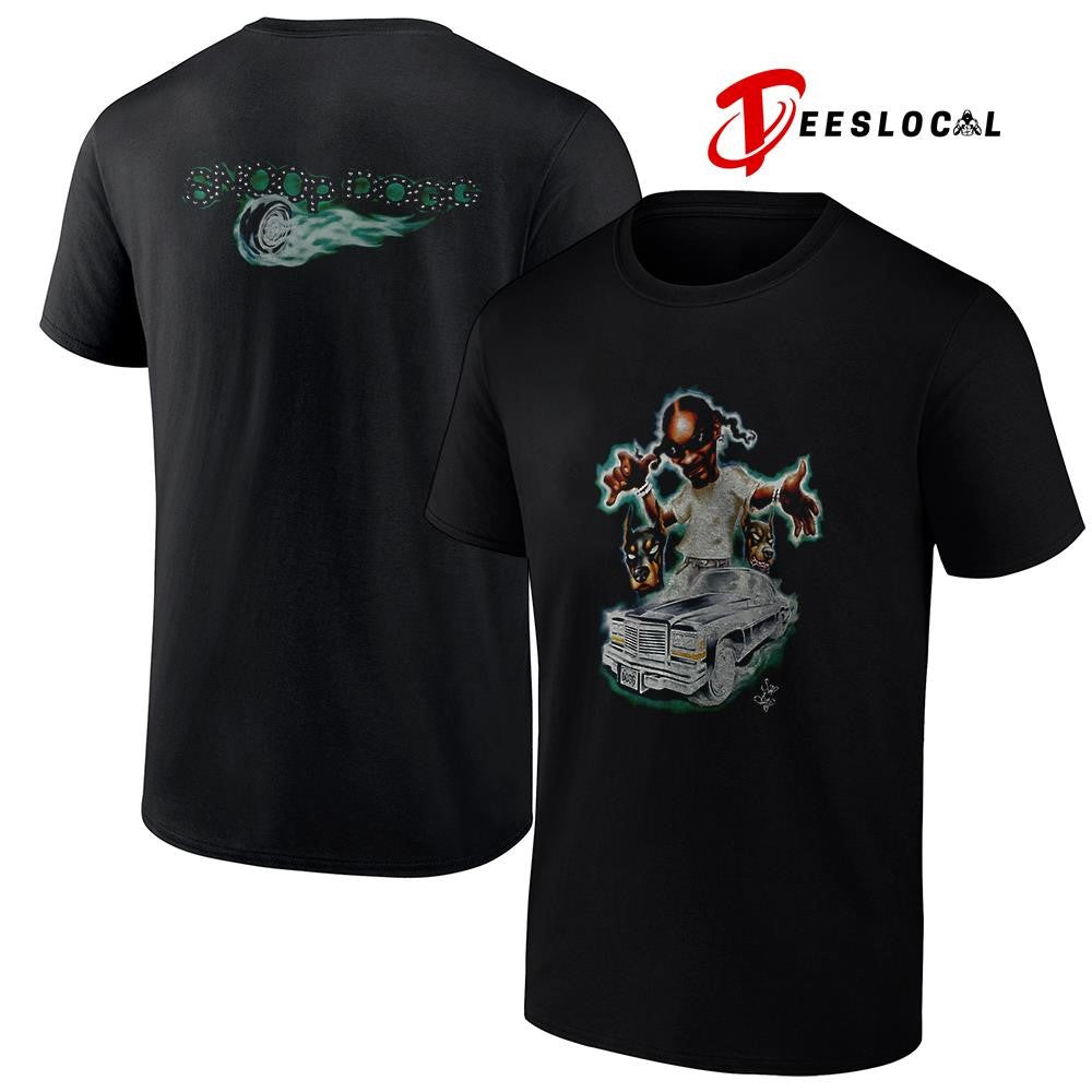 Snoop Dogg character caricature graphic shirt