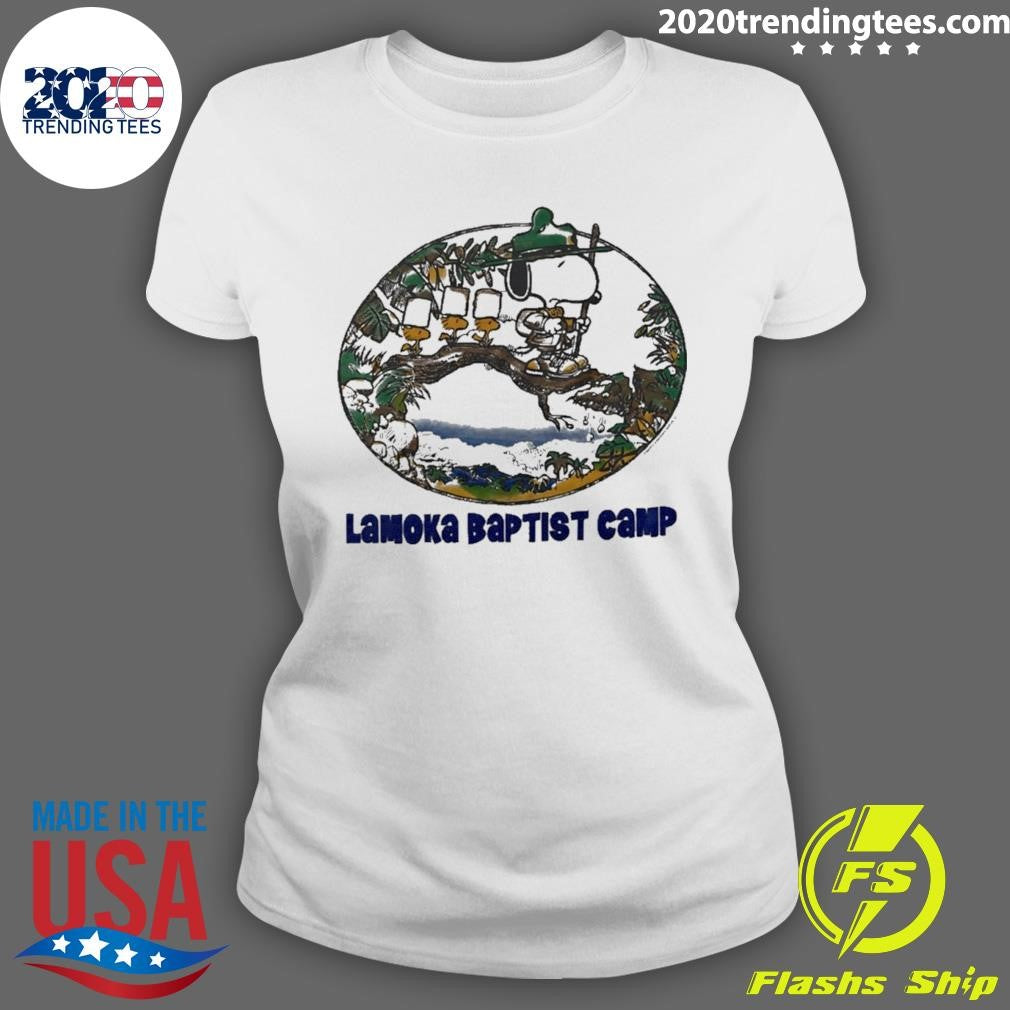 Snoopy And Woodstock Lamoka Baptist Camp Shirt