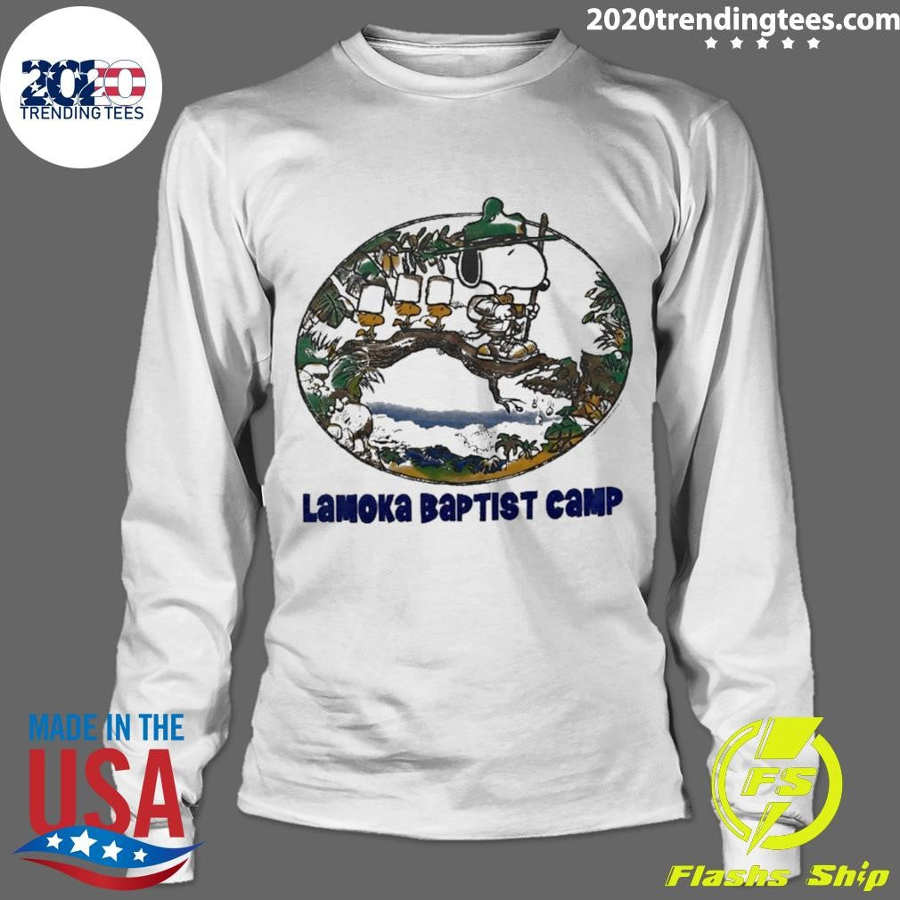 Snoopy And Woodstock Lamoka Baptist Camp Shirt