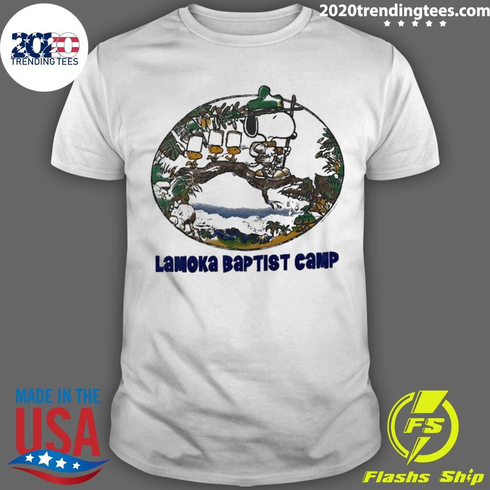Snoopy And Woodstock Lamoka Baptist Camp Shirt