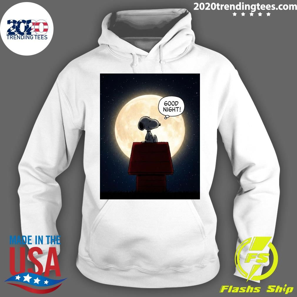 Snoopy Good Night Under The Full Moon, My Friends Shirt