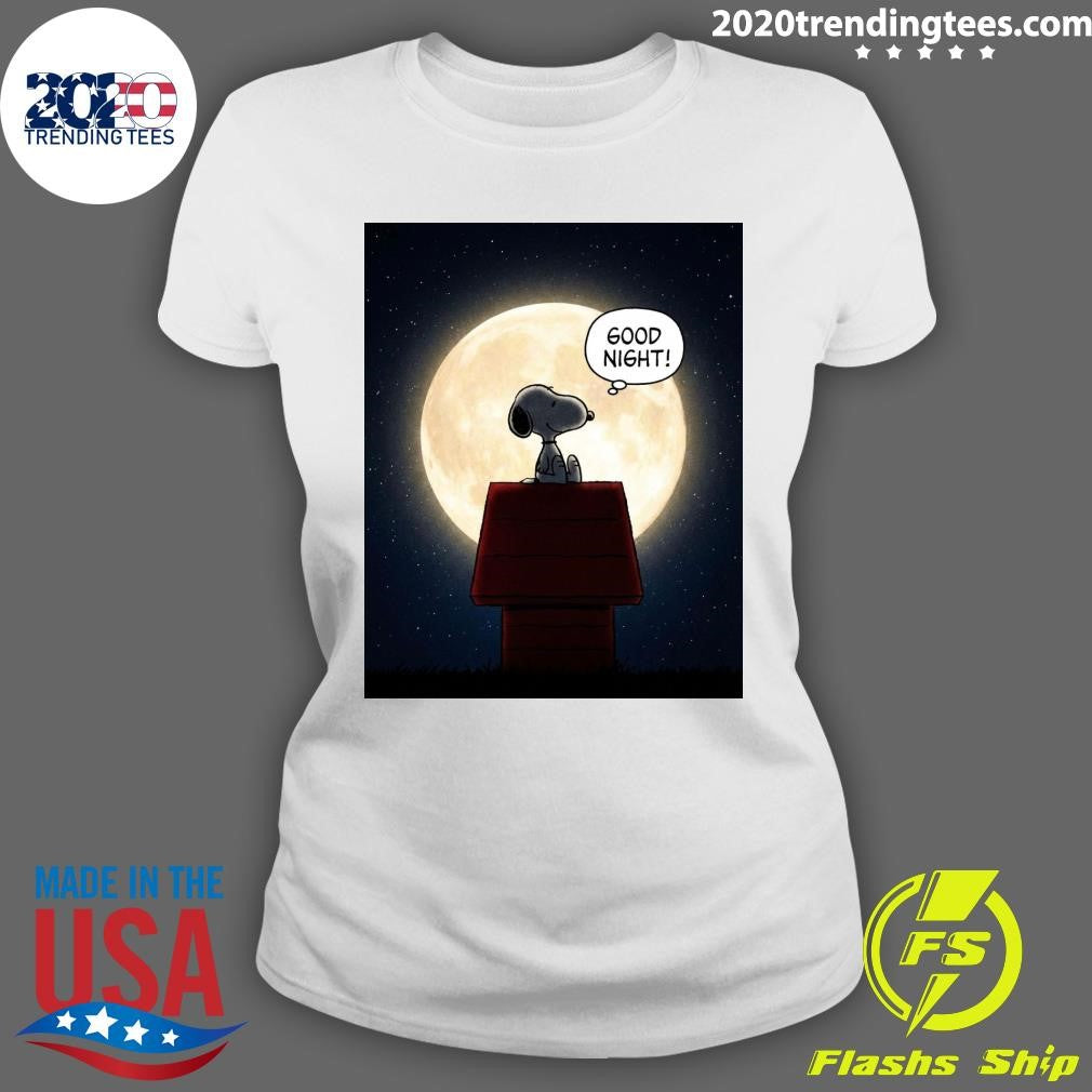Snoopy Good Night Under The Full Moon, My Friends Shirt