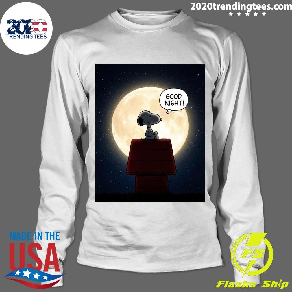 Snoopy Good Night Under The Full Moon, My Friends Shirt