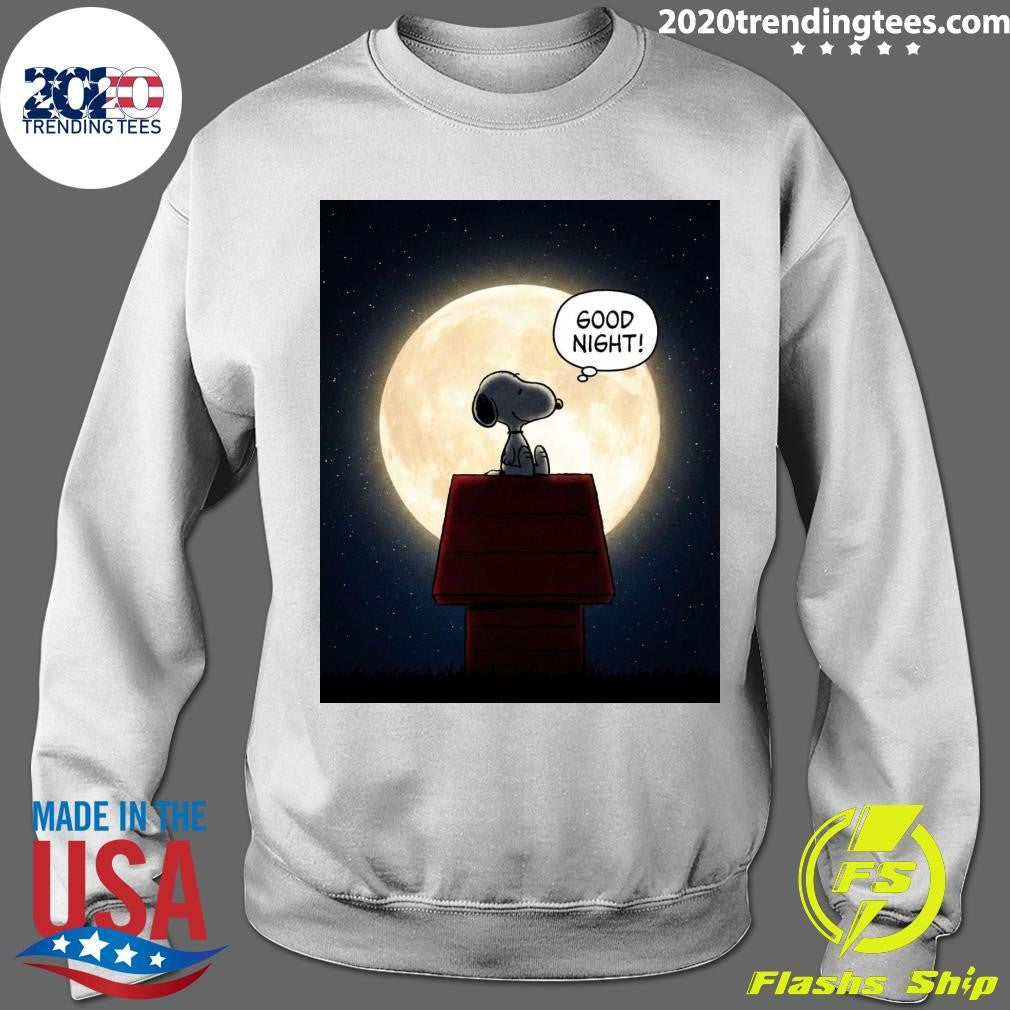 Snoopy Good Night Under The Full Moon, My Friends Shirt