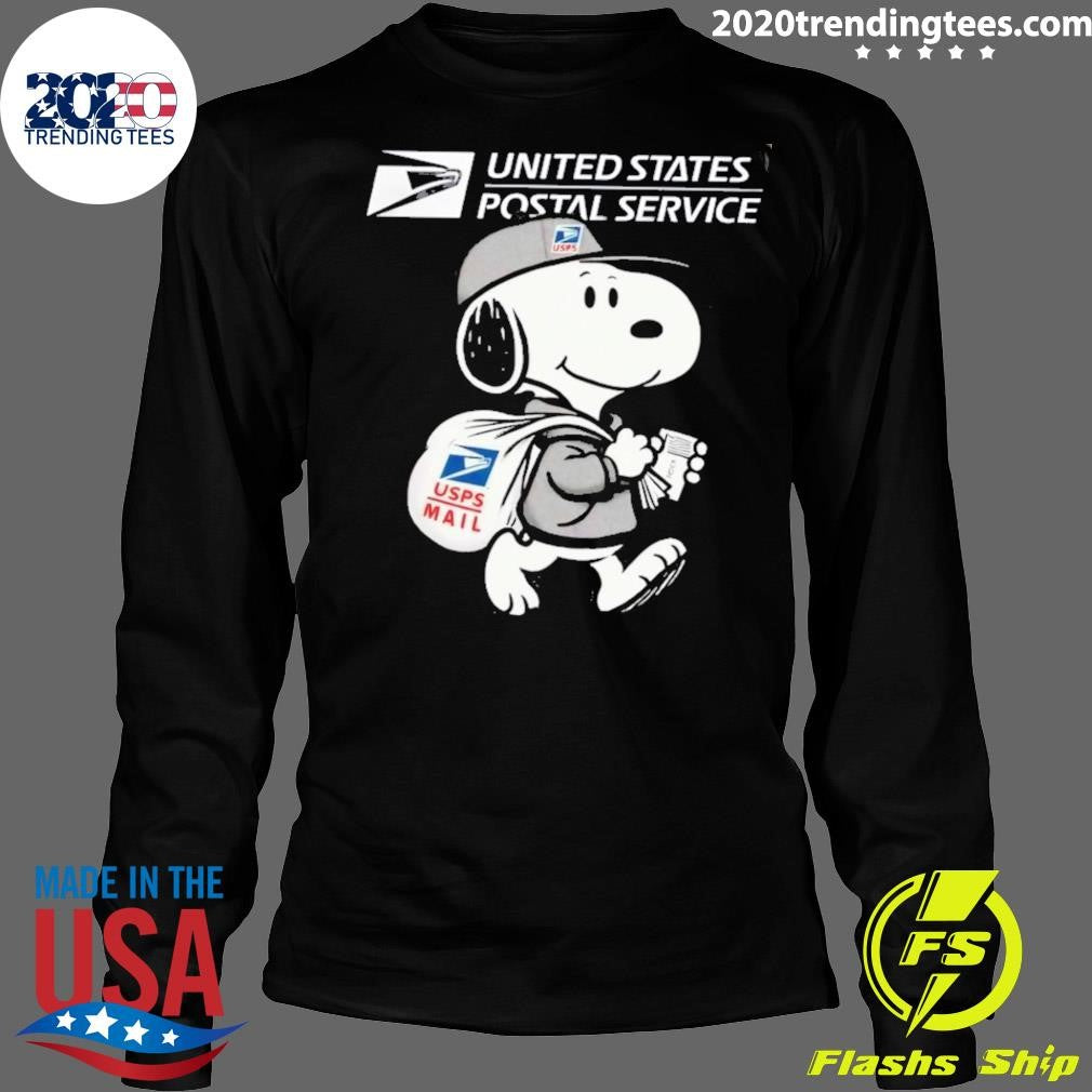 Snoopy United State Postal Service USPS Mail Worker Shirt