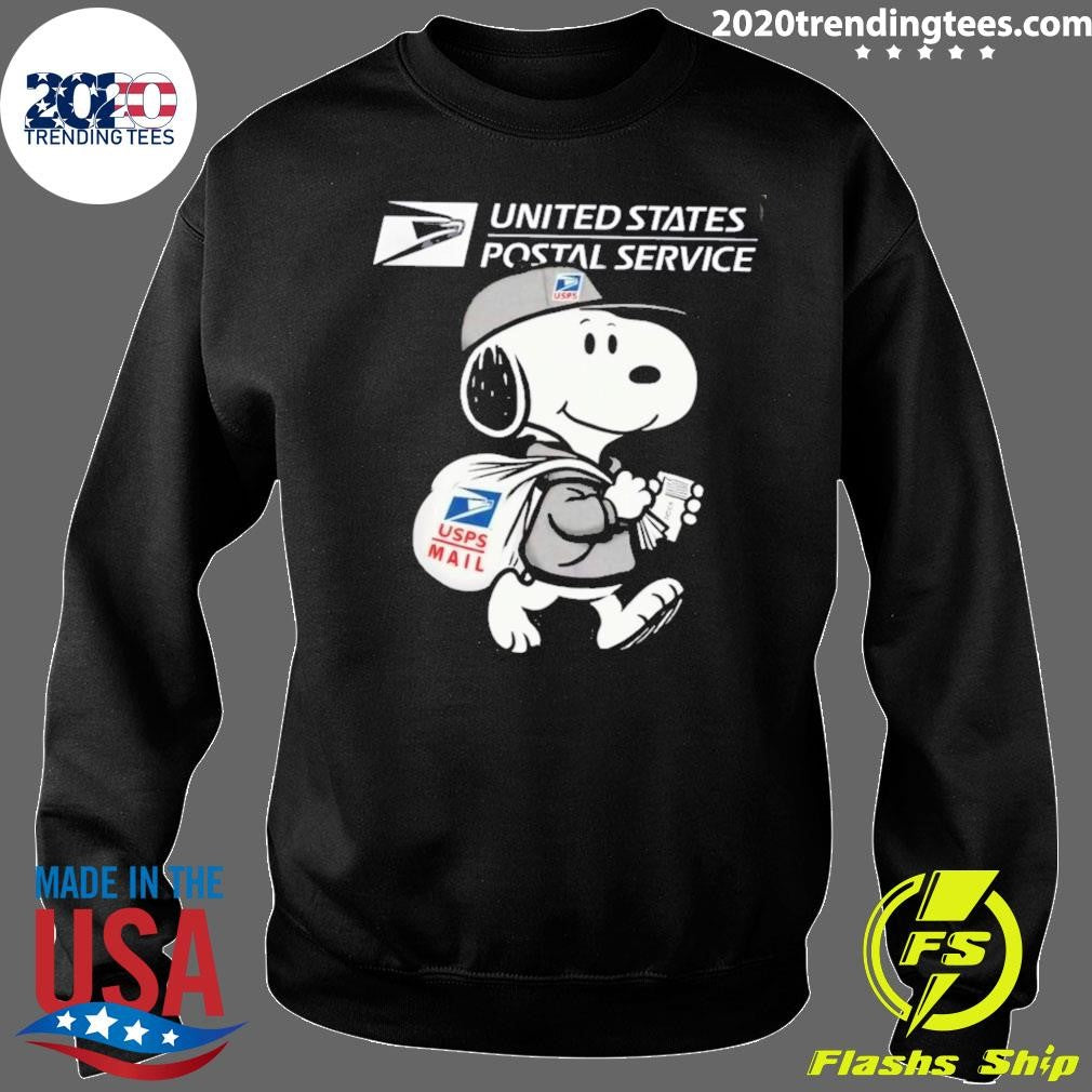 Snoopy United State Postal Service USPS Mail Worker Shirt