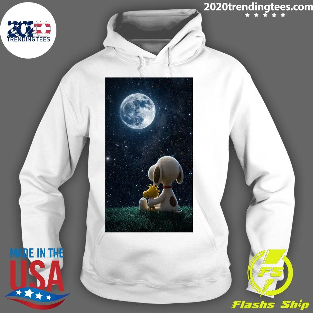 Snoopy & Woodstock Under the Moon Shirt