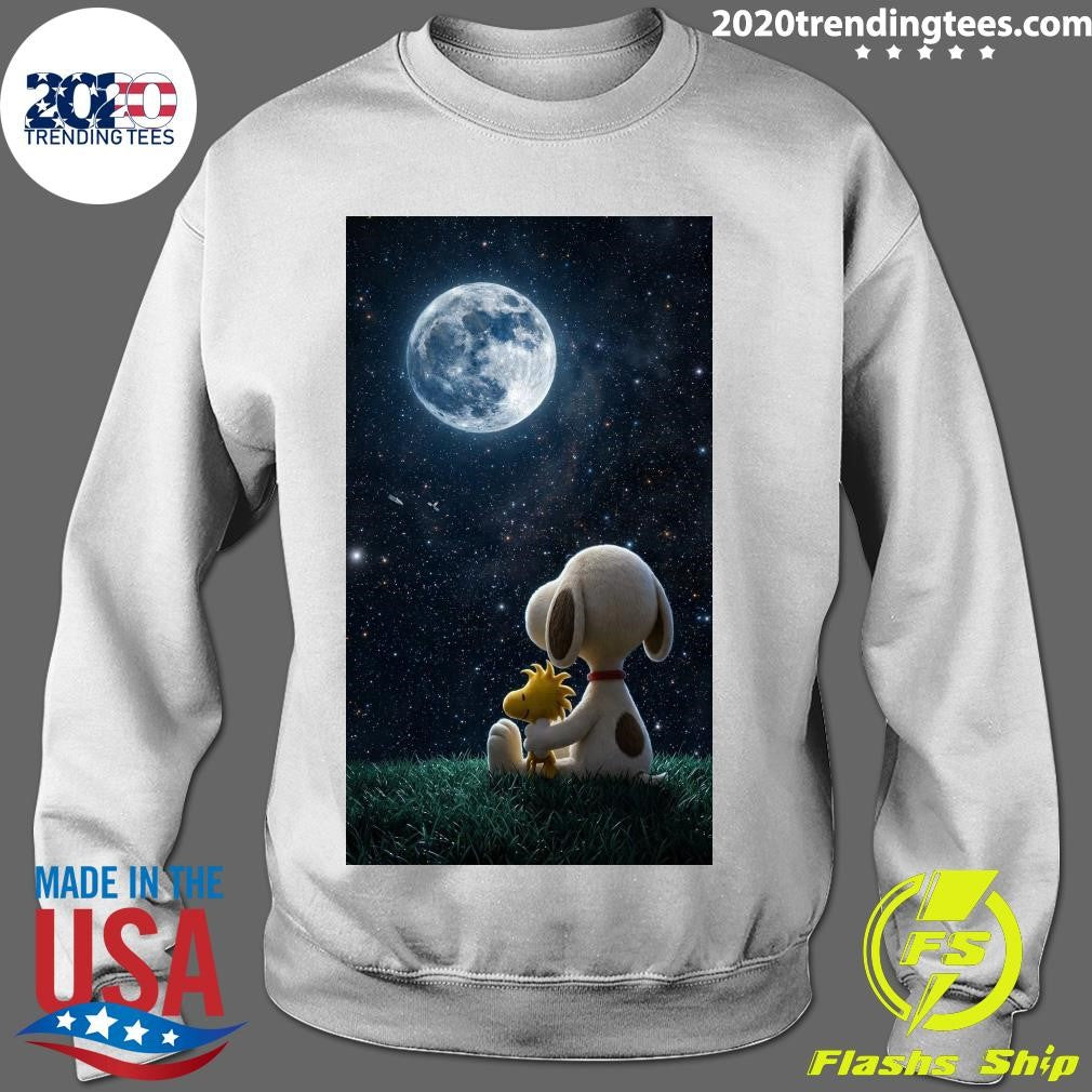 Snoopy & Woodstock Under the Moon Shirt