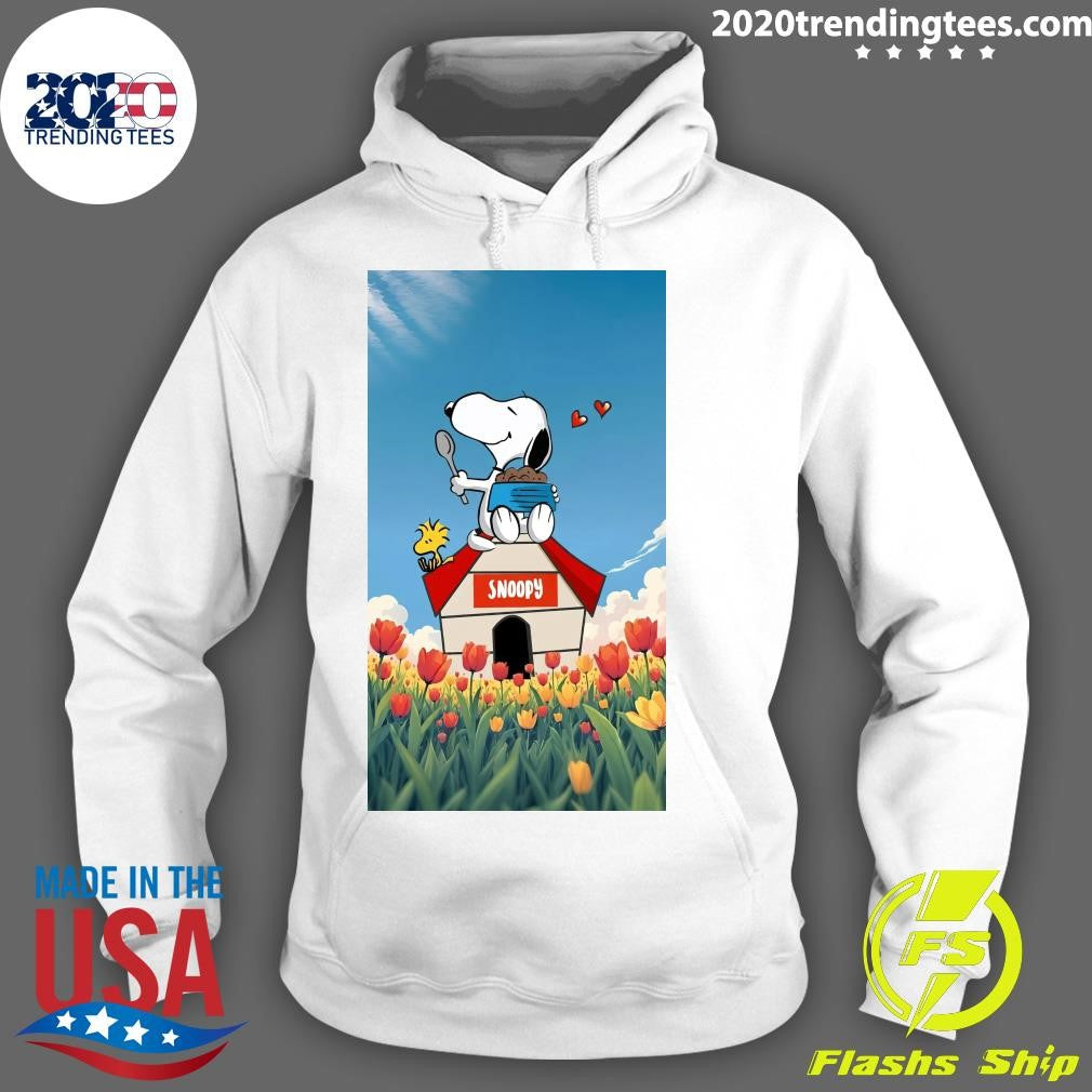 Snoopy and Woodstock A Day Full of Love and Flowers Shirt
