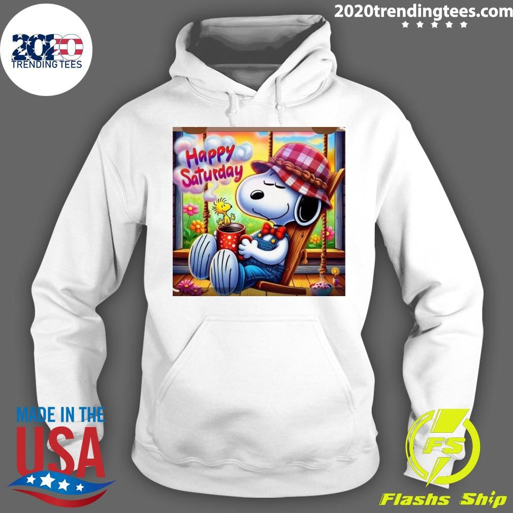 Snoopy and Woodstock Good Morning Patriots Have a BLESSED and PEACEFUL Saturday Shirt