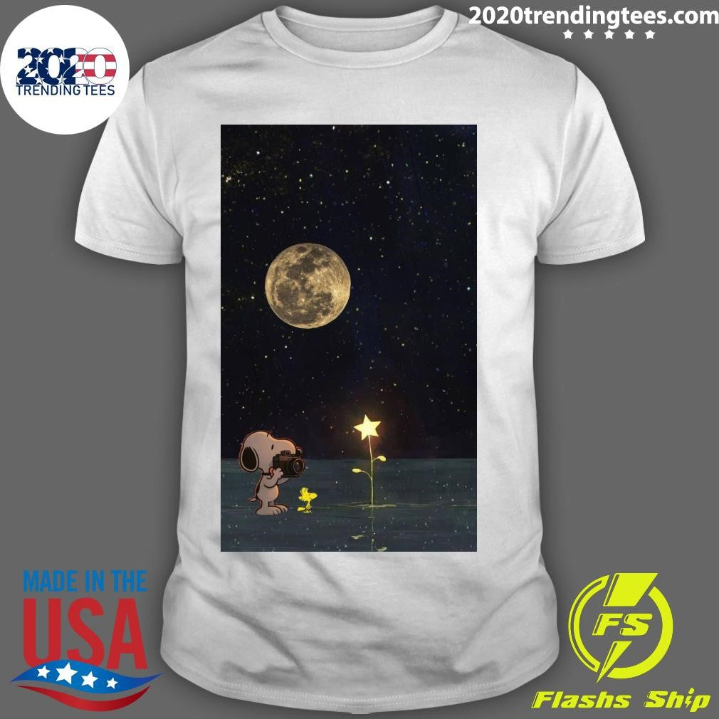Snoopy and Woodstock You Stopped Chasing Stars And Started Becoming One Shirt