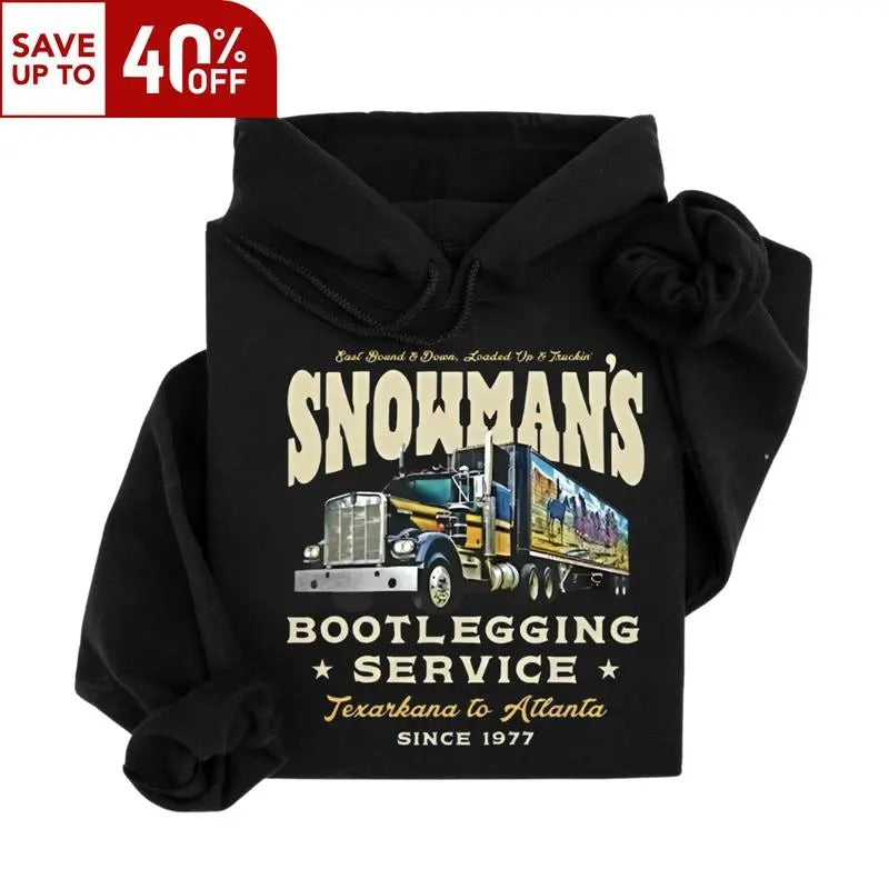 Snowman'S Bootlegging Service Smokey & Bandit Her Him Menswear Shirt T-Shirts, Hoodie, Sweatshirt