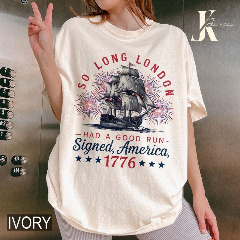 So Long London 4th of July Shirt, Swifti Fangirl Shirt, Fourth Of July Shirt, July 4th Shirt, Gift For Her Hoodie Sweatshirt