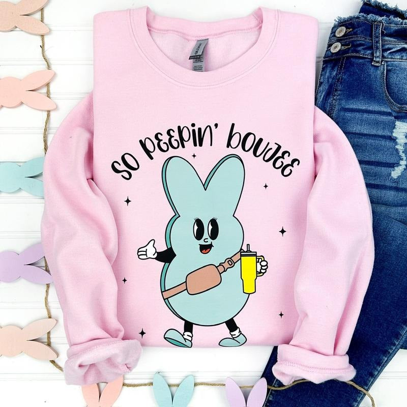 So Peepin' Boujee Gildan Sweatshirt Shirt Hoodie | PrintMintTees.com