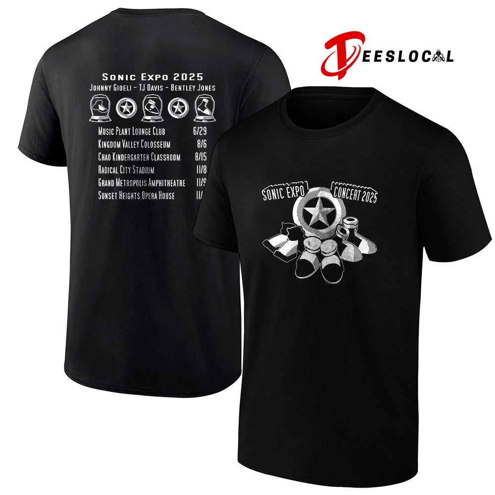 So nic Expo concert Johnny Gioeli TJ Davis Bentley Jones dates graphic shirt