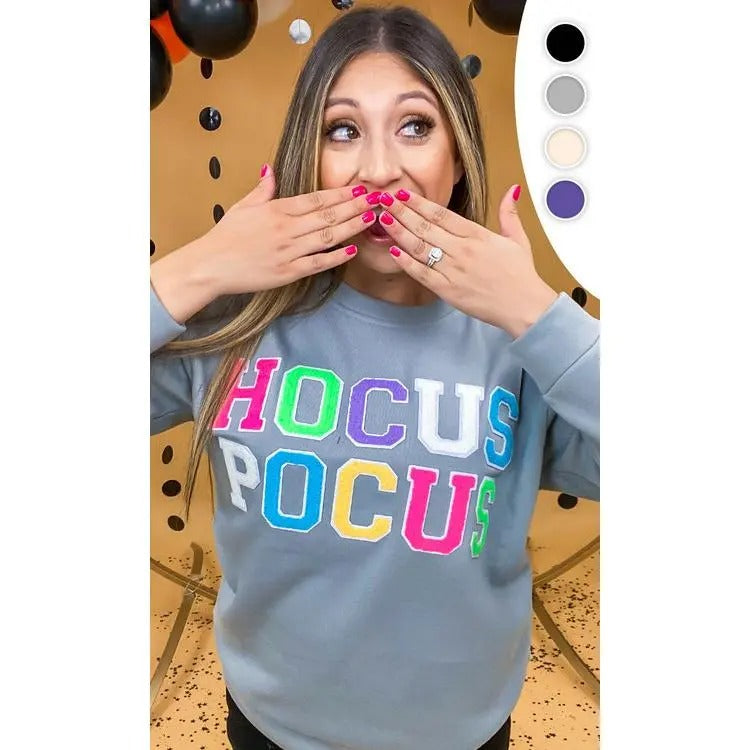 Soft Chenille Hocus Pocus Sweatshirt Shirt Hoodie | PrintMintTees.com