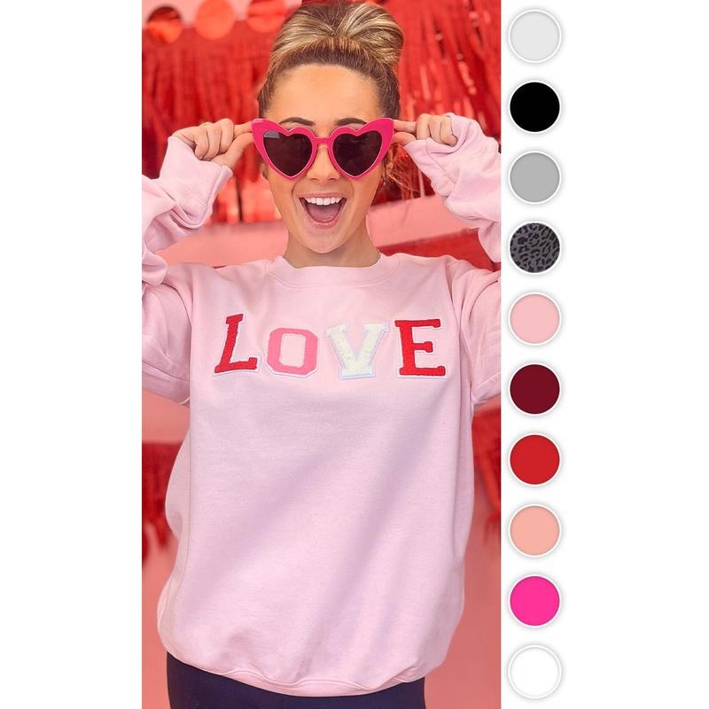 Soft Chenille Love Sweatshirt Shirt Hoodie | PrintMintTees.com