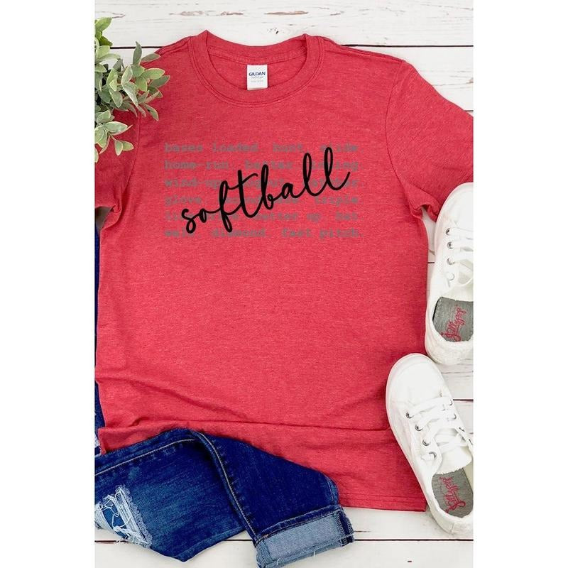Softball All The Things Softstyle Adult T-Shirt Hoodie Sweatshirt | PrintMintTees.com