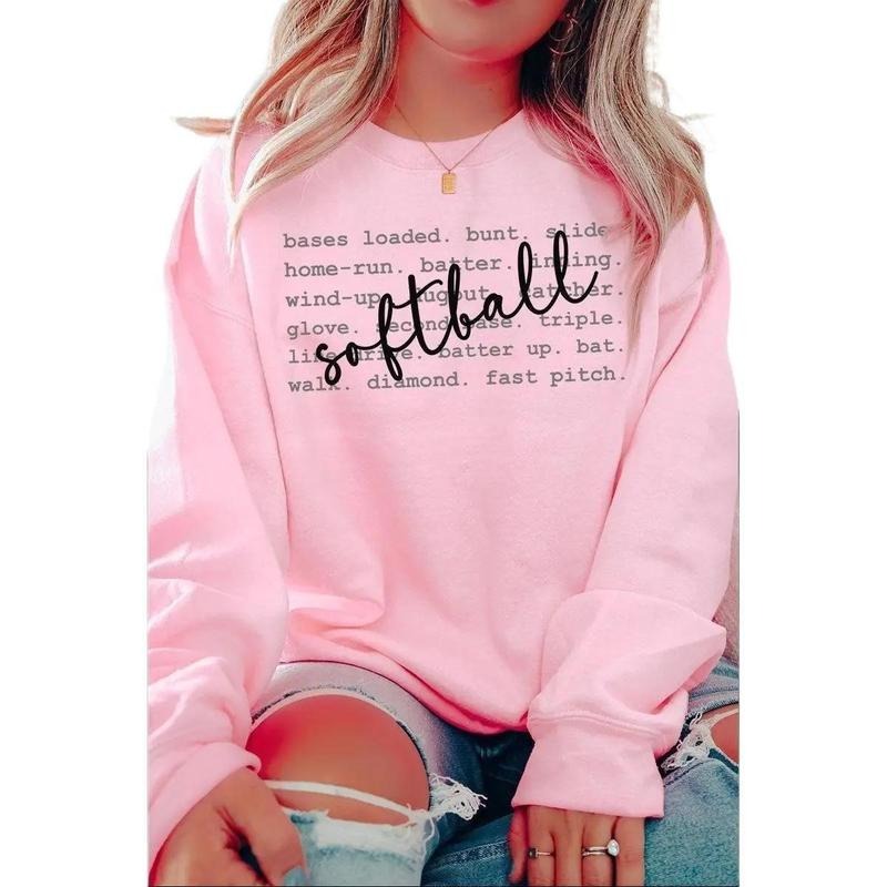 Softball All The Things Unisex NuBlend Crew Sweatshirt Shirt Hoodie | PrintMintTees.com