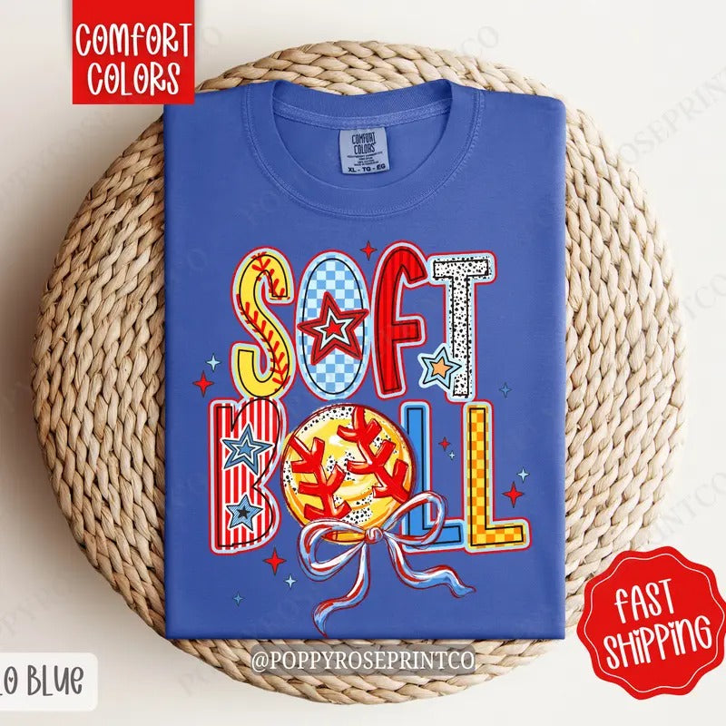 Softball Comfort Colors Softball Softball T-Shirts, Hoodie, Sweatshirt