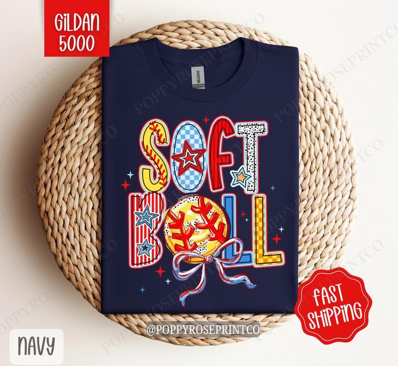 Softball Shirt Gildan, Softball Women's Tee, Cute Softball Women's Tshirt Plus Sizes Hoodie, Sweatshirt | PrintMintTees.com