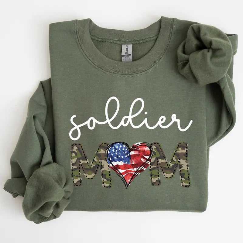 Soldier Mom Military Armed Forces Shirt Hoodie Sweatshirt