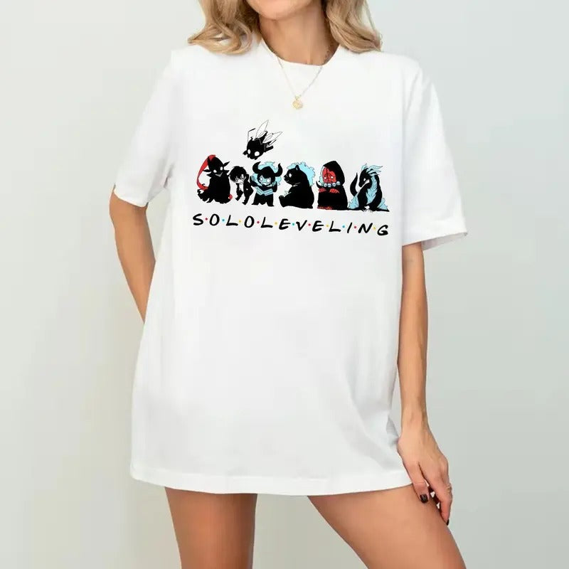 Solo Leveling God Statue Him Her Anime Lover T-Shirts, Hoodie, Sweatshirt