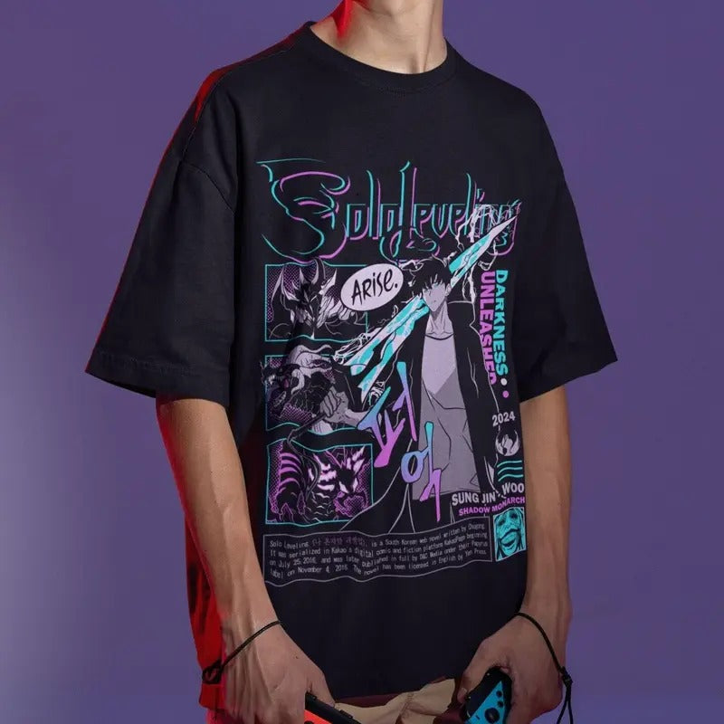 Solo Leveling Shirt Sung Jinwoo Shirt Anime Anime Shirt Him Her Shirt Anime Shirt Hoodie Sweatshirt