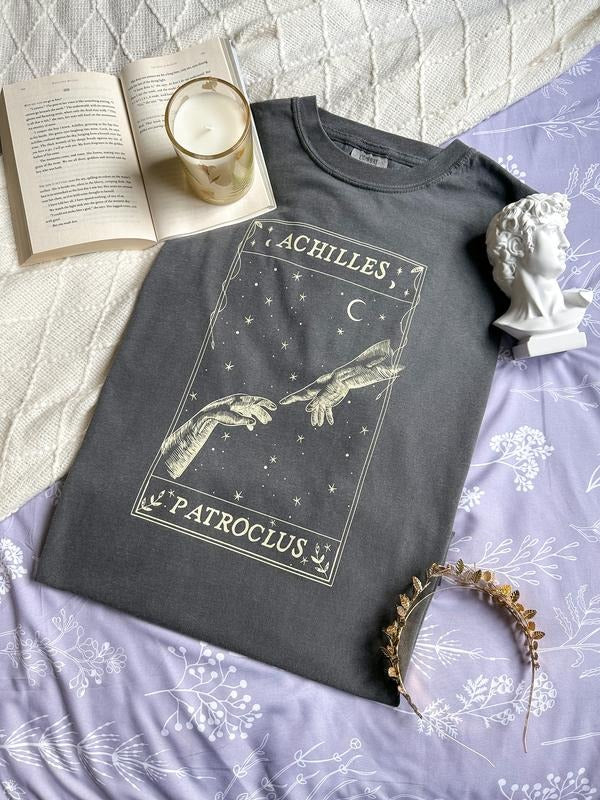 Song Of Achilles T-Shirt Achilles Patroclus Academia Clothing Bookish Booktok Dark Academia Greek Mythology Light...