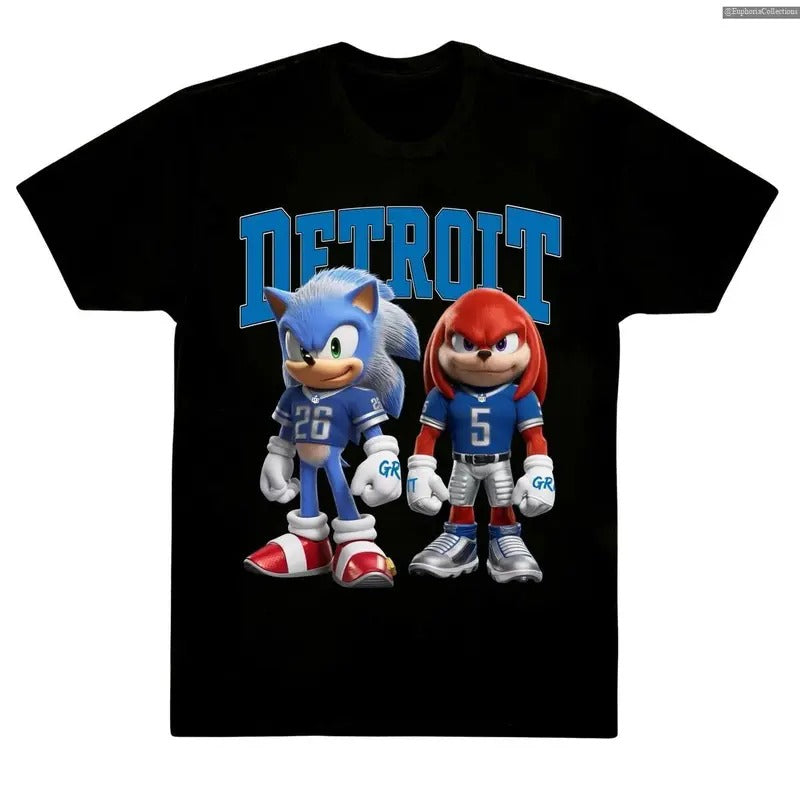 #Soonic and #Knuuckles Detroit Football Fan Kids, Adult, Family T-shirt, Sweater, Hoodie , Global Trending Outfits Sweatshirt