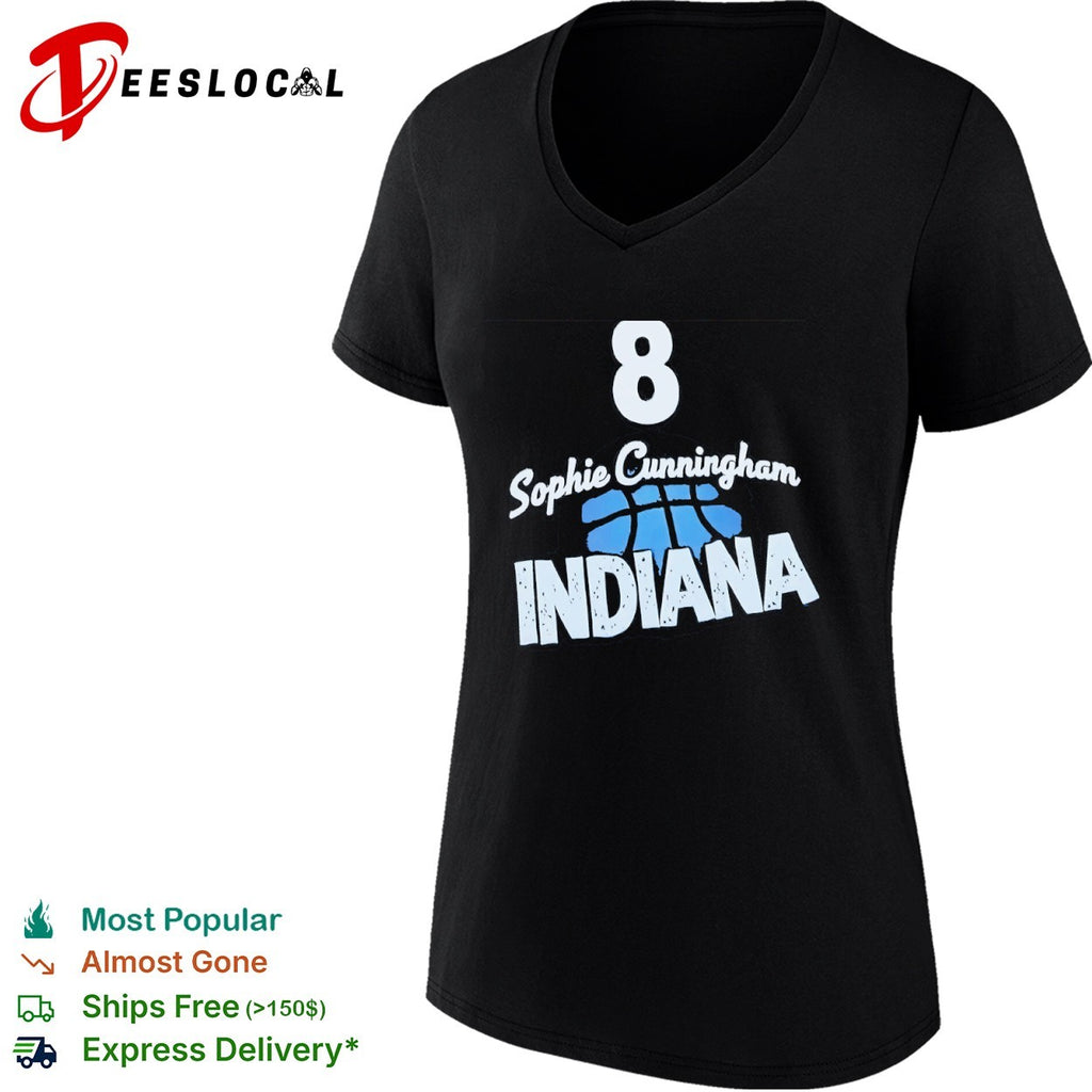 Sophie Cunningham 8 Indiana Fever basketball shirt