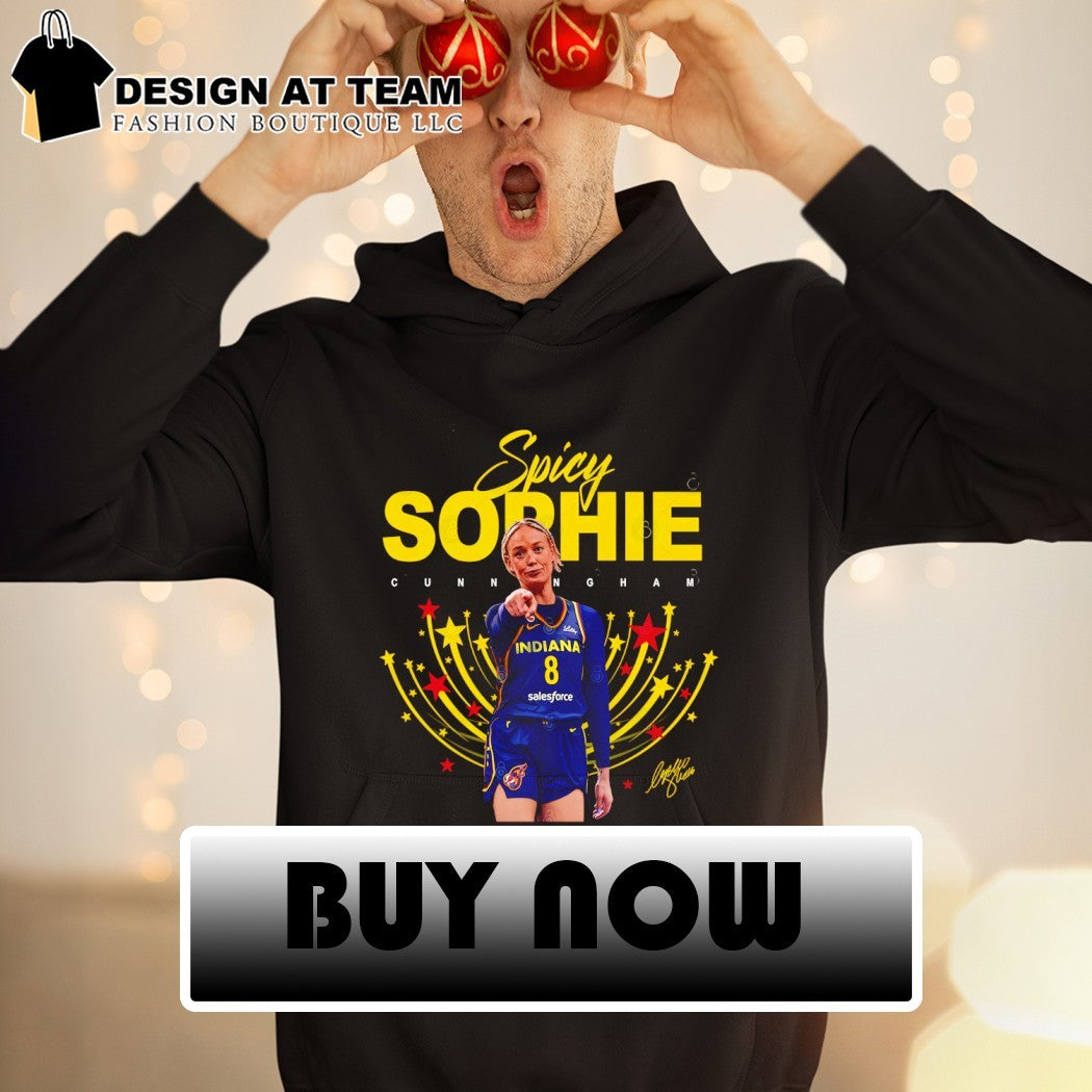 Sophie Cunningham 8 Indiana Fever player WNBA Pointing signature shirt