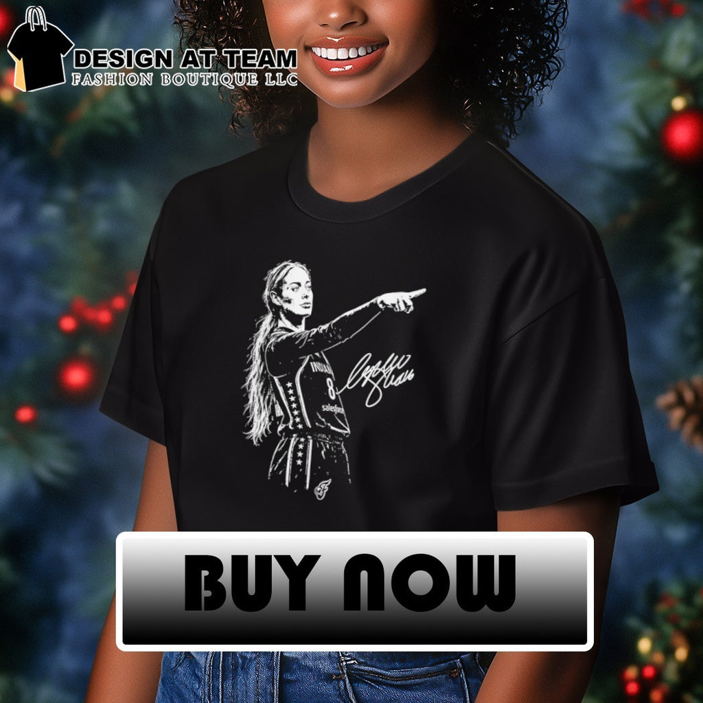 Sophie Cunningham Indiana Fever basketball star portrait player signature 8 shirt