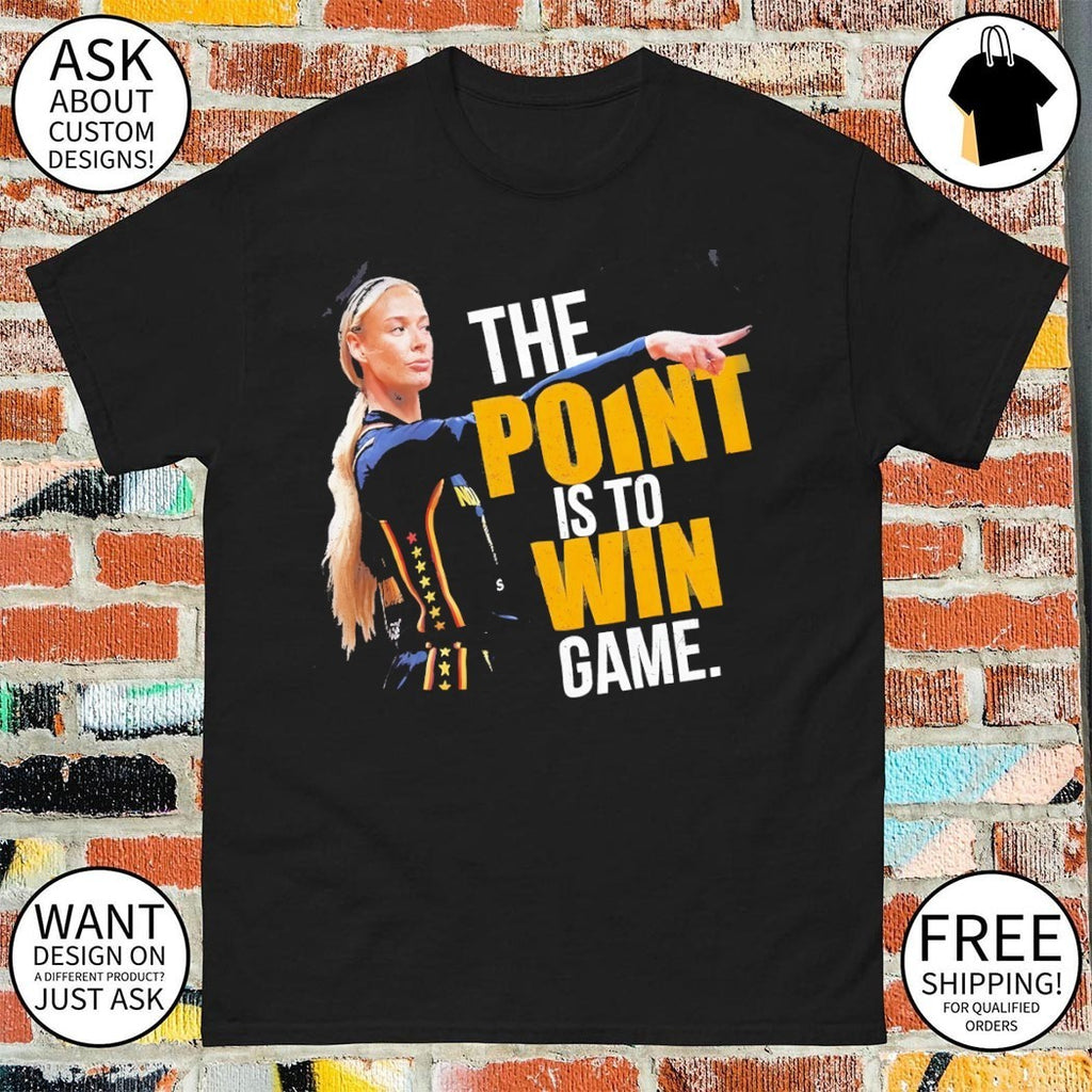 Sophie Cunningham No 8 the point is to win game Indiana Fever Basketball WNBA 2026 shirt