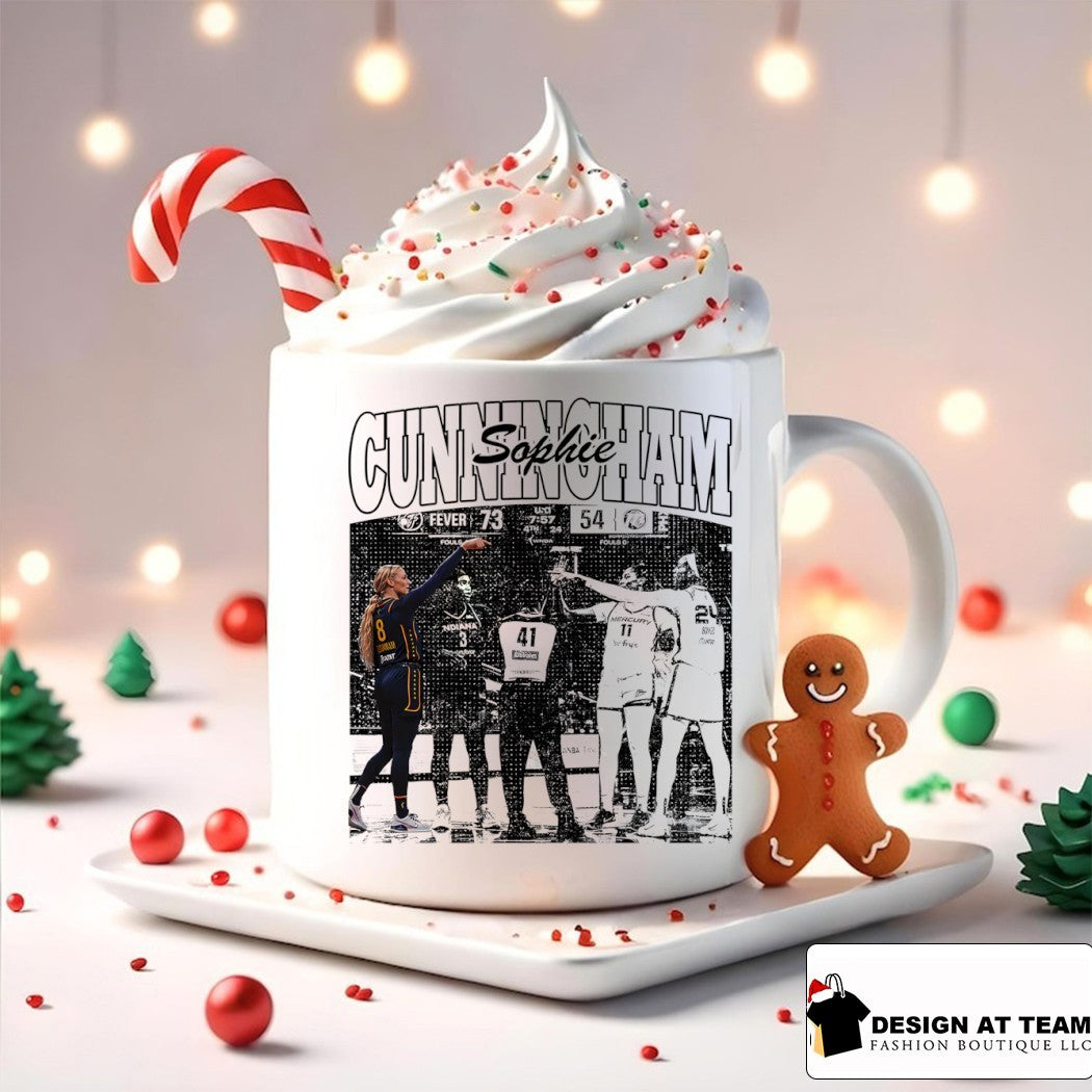 Sophie Cunningham pointing Indiana Fever 73 54 Phoenix Mercury WNBA Basketball vintage shirt