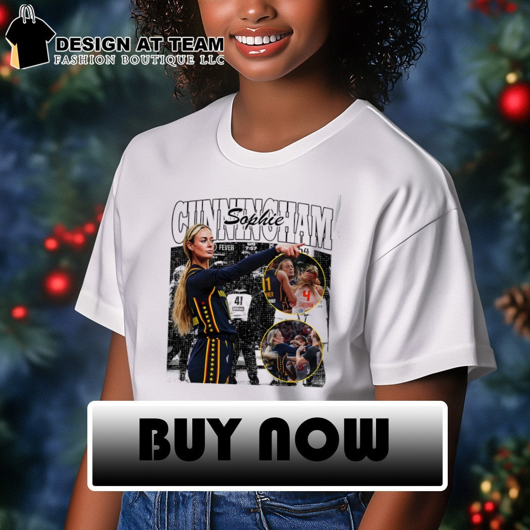 Sophie Cunningham pointing Indiana Fever WNBA Basketball graphic shirt