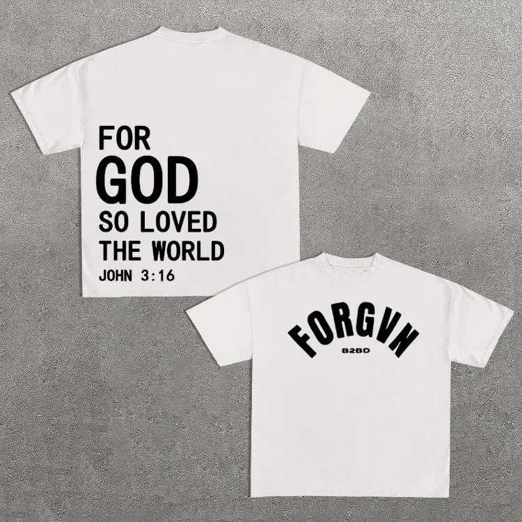 Sopula For God So Loved The World Print Graphic Cotton T-Shirt Hoodie, Sweatshirt | PrintMintTees.com