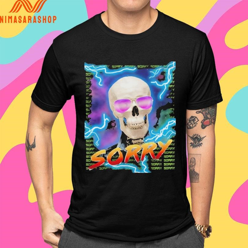 Sorry Tri Blend Skull Shirts