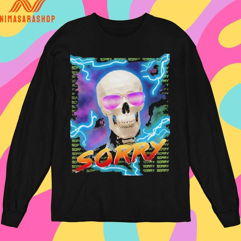 Sorry Tri Blend Skull Shirts