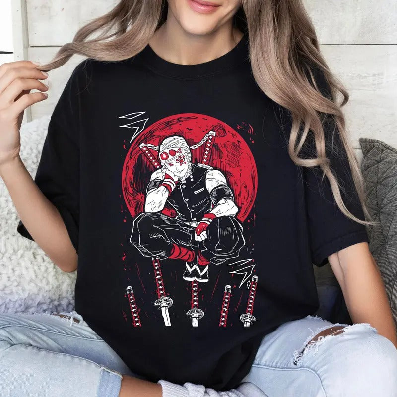 Sound Hashira DM Characters Shirt Crewneck Hoodie, Anime Otaku Shirt Comfort Cotton Sweatshirt | PrintMintTees.com
