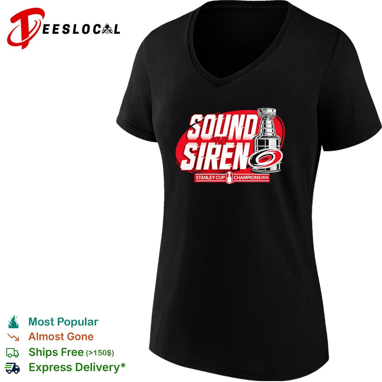 Sound the Siren Carolina Hurricanes Stanley Cup Champions 2026 shirt