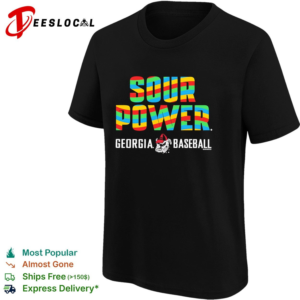 Sour Power Georgia Bulldog Mascot shirt