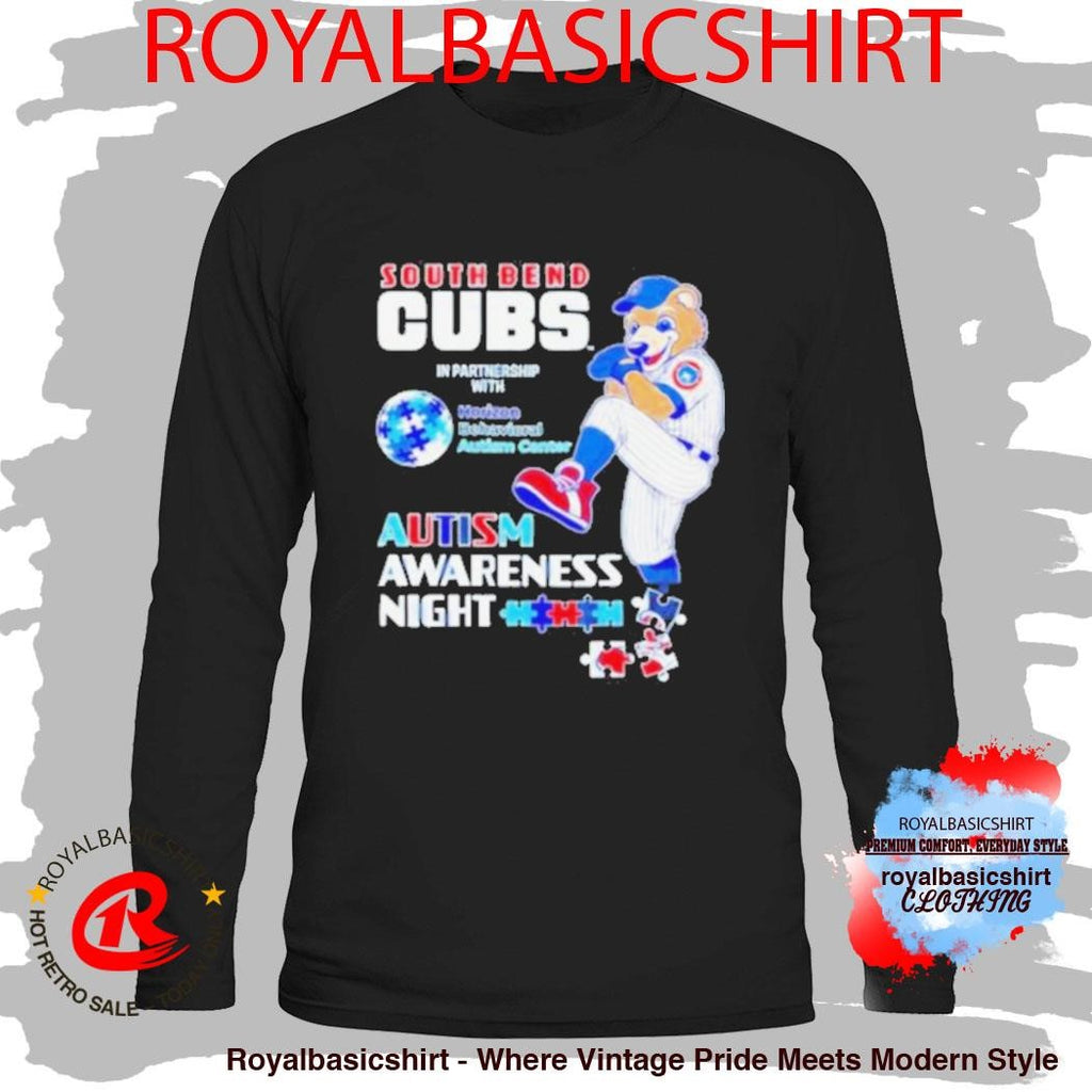 South Bend Cubs Autism Awareness Night Baseball Shirt