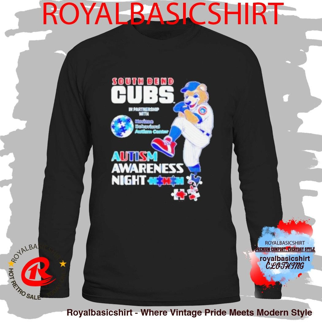 South Bend Cubs Autism Awareness Night Baseball Shirt