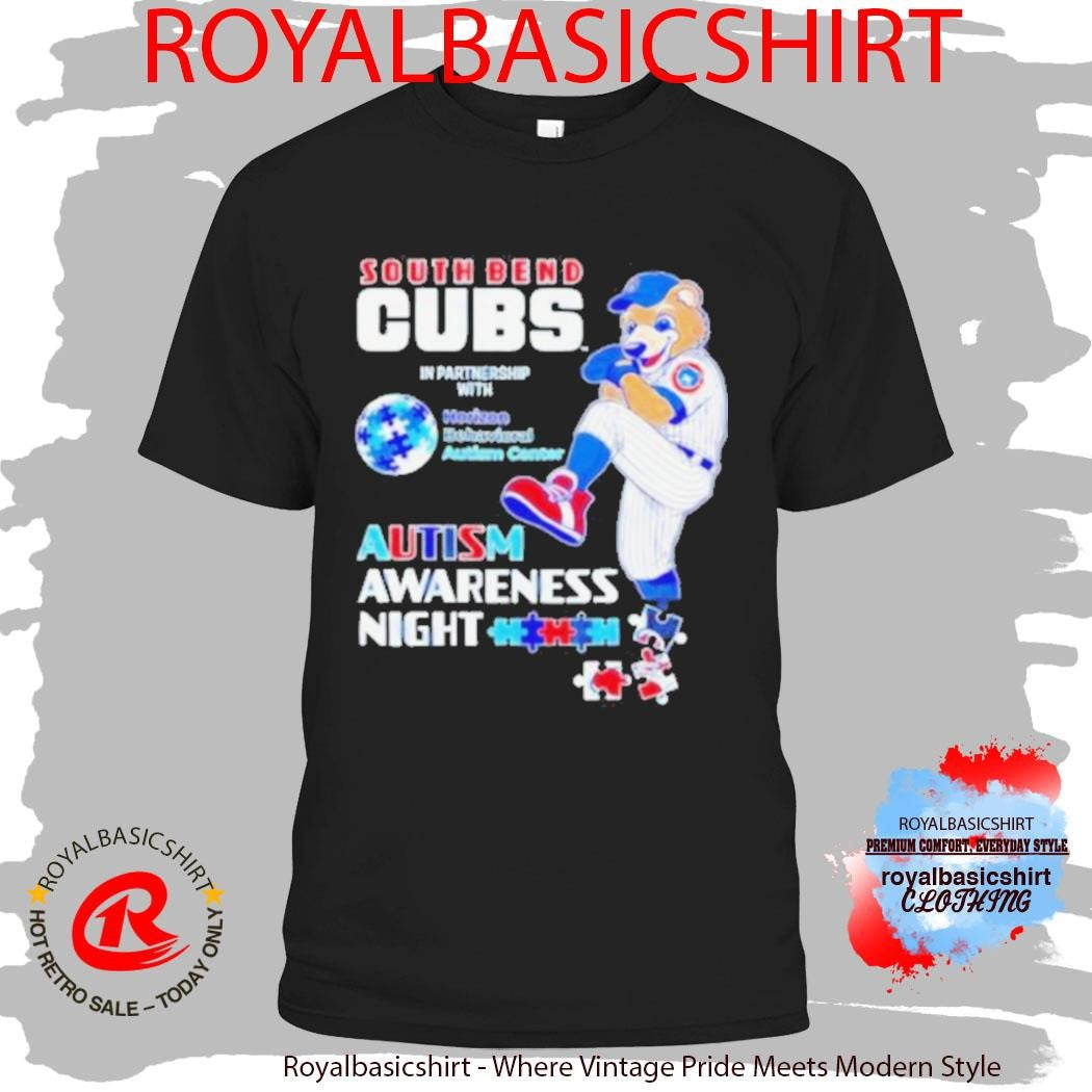 South Bend Cubs Autism Awareness Night Baseball Shirt