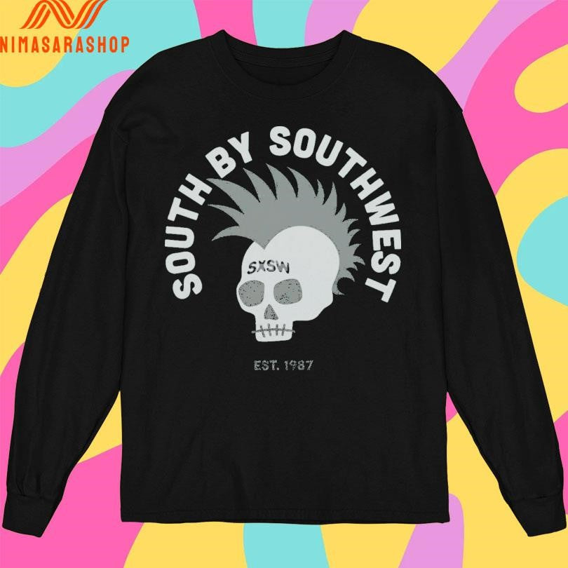 South By Southwest Sxsw Est 1987 Skull Shirts