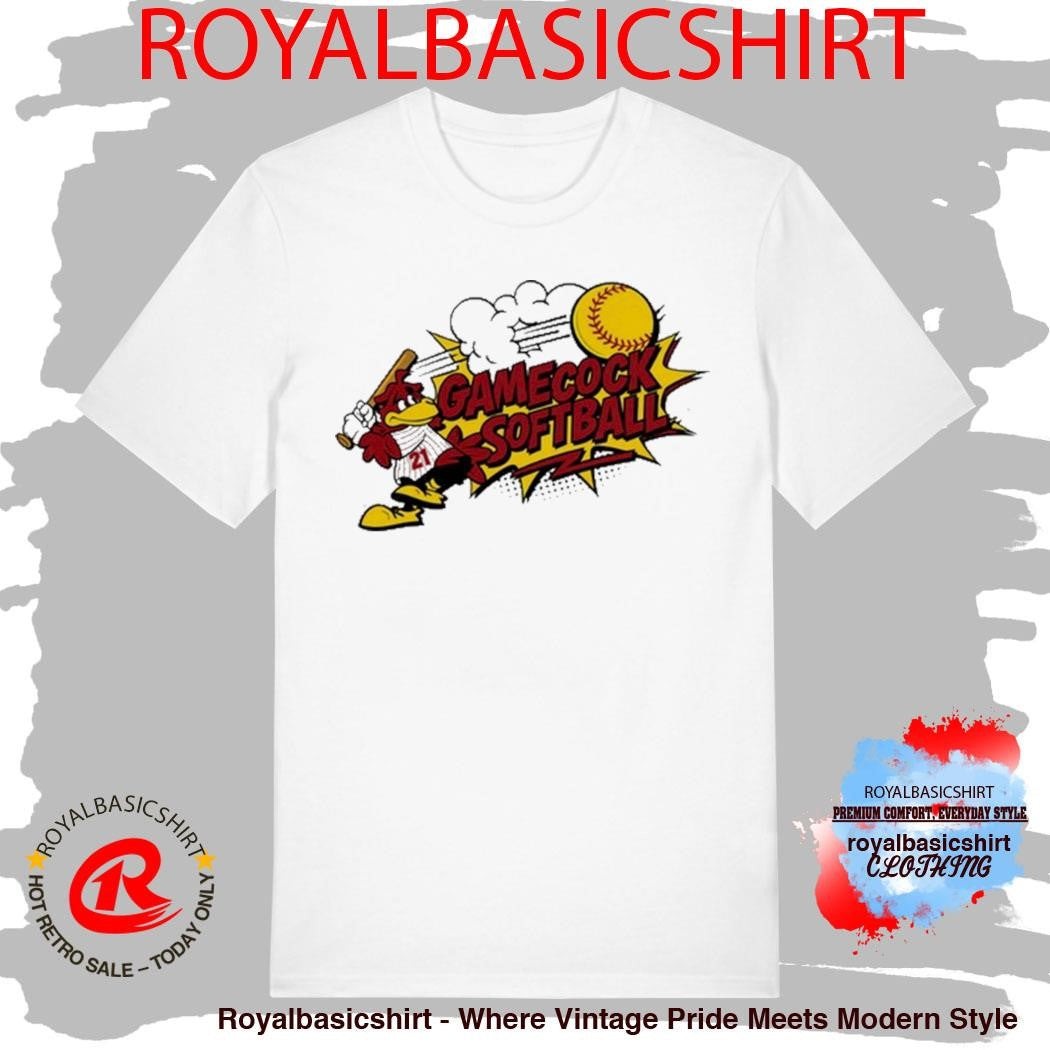 South Carolina Softball Gamecock Softball Mascot T-shirt