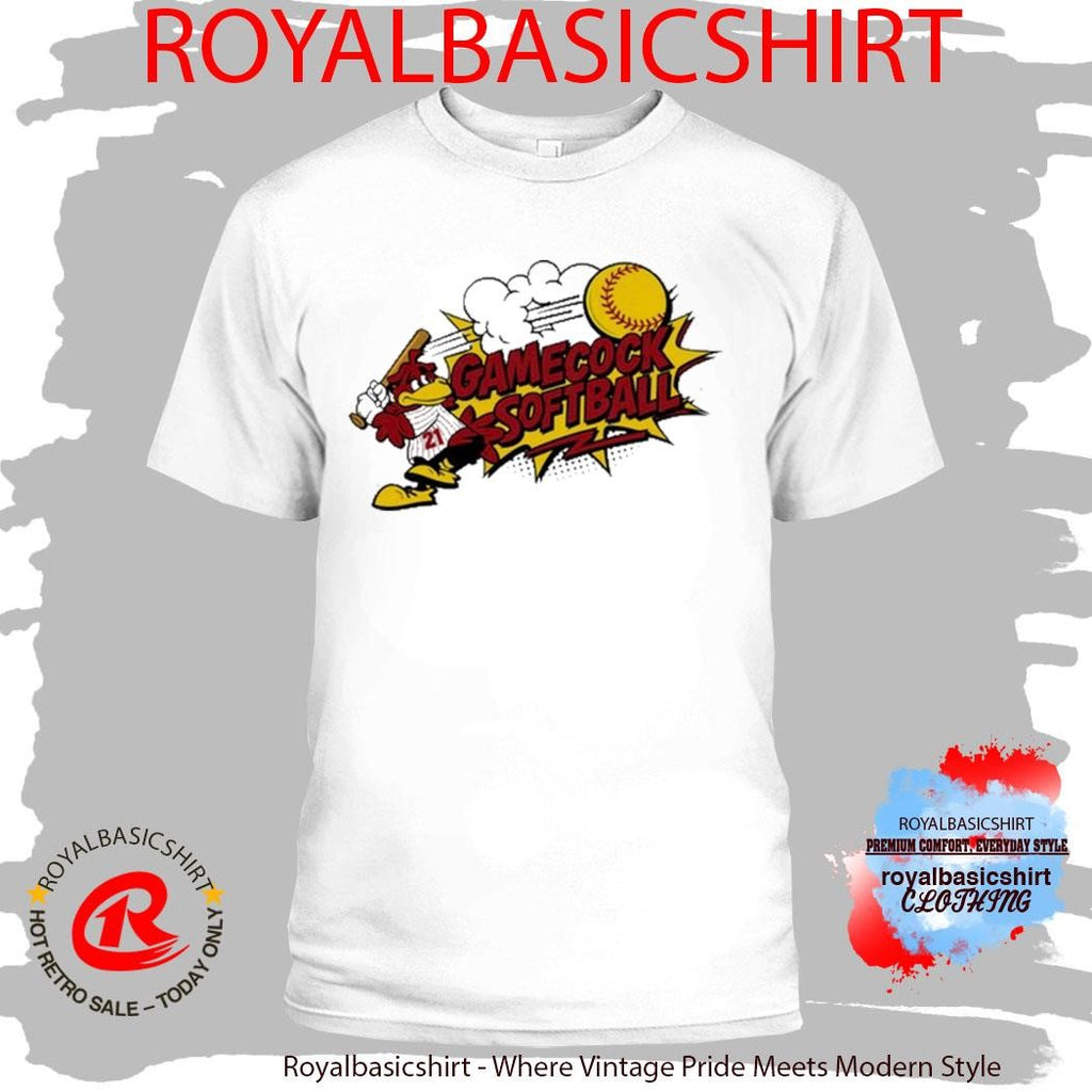 South Carolina Softball Gamecock Softball Mascot T-shirt